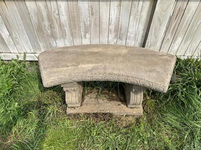 3 PIECE CONCRETE BENCH