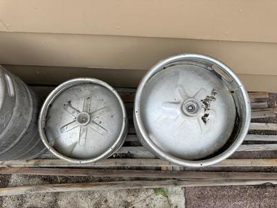 4 EMPTY BEER KEGS