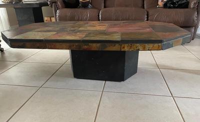 Lot 247. Slate Top Coffee Table