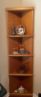 Lot 251. Oak Corner Shelf