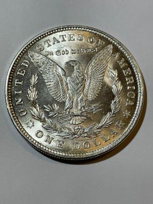1921-P UNCIRCULATED/MS60 CONDITION MORGAN SILVER DOLLAR AS PIC'D COIN #3.