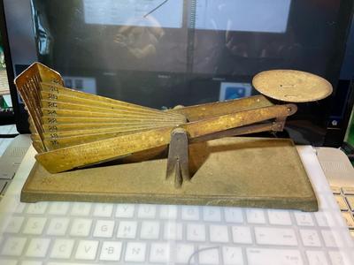 Antique 1924 Acme Egg Grading Scale/Specialty Mfg. Co. 10" Long in Fair Condition as Pic'd,