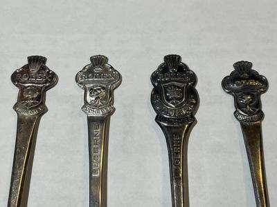 4-Vintage Rolex Silver Plated Collectible Baby Spoons in Good Preowned Condition.