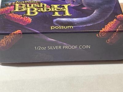 Australian Bush Babies POSSUM 2013 Proof Colorized 1/2 Ounce .999 Fine Silver Coin Limited to 10,000 as Pictured.