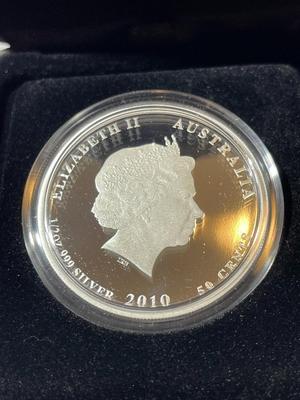Australian Bush Babies SUGAR GLIDER 2010 Proof Colorized 1/2 Ounce .999 Fine Silver Coin Limited to 10,000 as Pictured.
