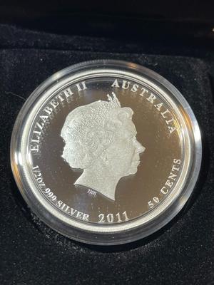 Australian Bush Babies KOALA 2011 Proof Colorized 1/2 Ounce .999 Fine Silver Coin Limited to 10,000 as Pictured.