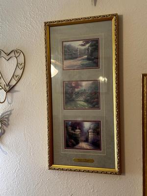THOMAS KINKADE FRAMED ART AND WALL DECOR