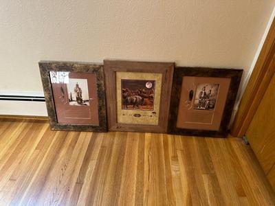 3 NATIVE AMERICAN THEMED PICTURES