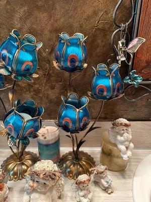 METAL ROSE BUD CANDLE SCONCE, VINTAGE DREAMSICLES AND MORE