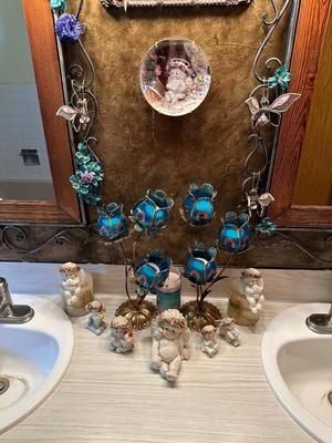 METAL ROSE BUD CANDLE SCONCE, VINTAGE DREAMSICLES AND MORE