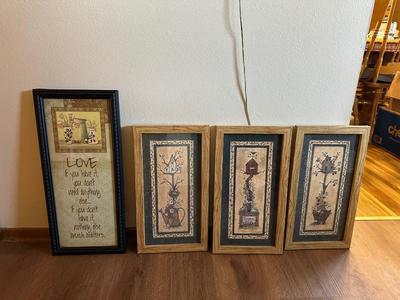 4 FRAMED PICTURES