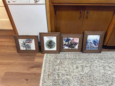 4 FRAMED PICTURES