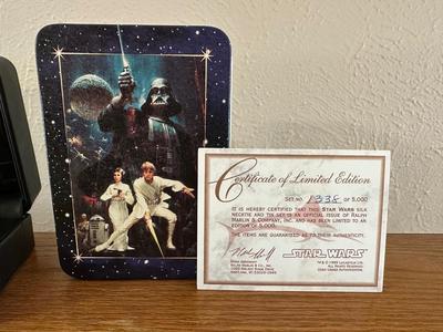 LIMITED EDITIONS - STAR TREK WATCH AND STAR WARS SILK TIE