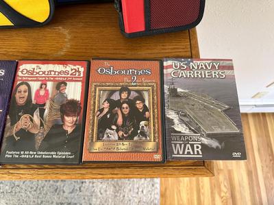 DISC CARRY CASES, "THE OSBOURNES" ON DVD'S AND MORE