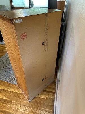 GLASS FRONT SHELVED CABINET