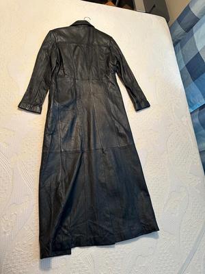 LADIES WILSON MAXIMA LEATHER MAXI COAT