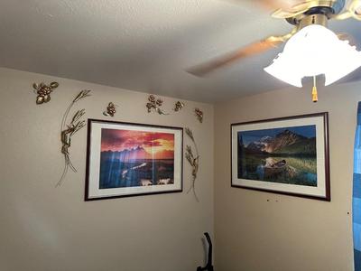 2 FRAMED SCENERY POSTERS AND ACCENTS
