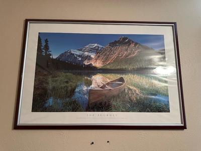 2 FRAMED SCENERY POSTERS AND ACCENTS