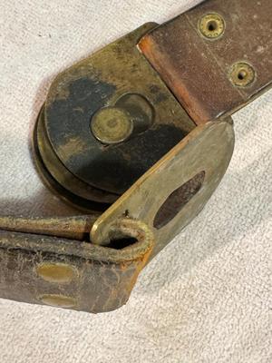 Vintage Belts & Buckle, Bullet Molds, Oil Tin
