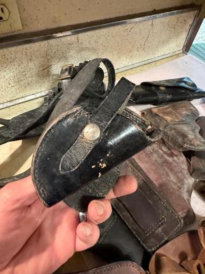 Vintage Leather Holster's Large Lot