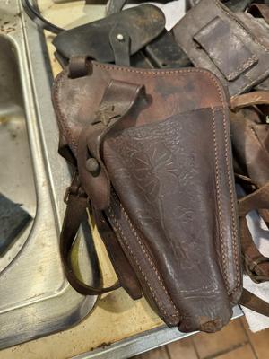 Vintage Leather Holster's Large Lot
