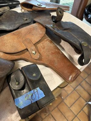 Vintage Leather Holster's Large Lot