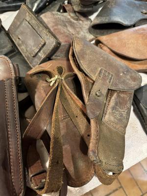 Vintage Leather Holster's Large Lot
