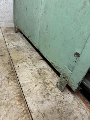 Vintage Green Metal File Cabinet Box