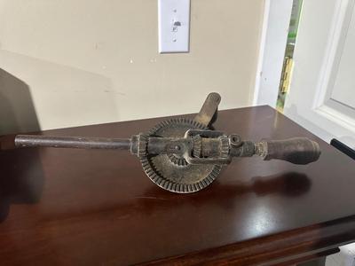 Lot of vintage tool and drill bits and knife