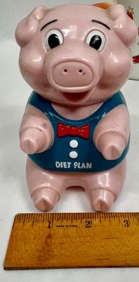 Pig Decor Lot - When Pigs Fly Figurine, Pig Candle