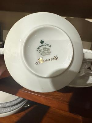 Franconia soup bowls and saucers