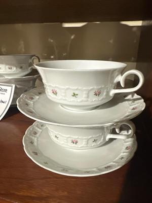 Franconia soup bowls and saucers