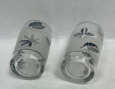 Pair of Libby Silver Leaves Juice Glasses