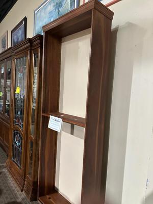 Wood bookcase frame