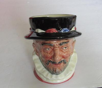 Vintage Royal Doulton Toby Mug, Beefeater, Old Green Mark