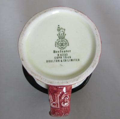 Vintage Royal Doulton Toby Mug, Beefeater, Old Green Mark