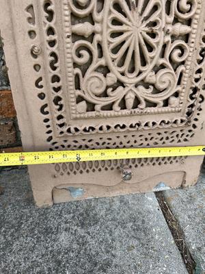 Antique Cast Iron Fireplace Covers