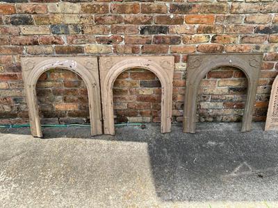 Antique Cast Iron Fireplace Covers