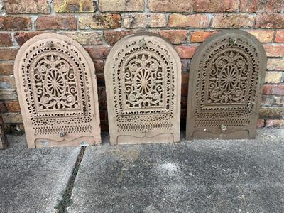 Antique Cast Iron Fireplace Covers