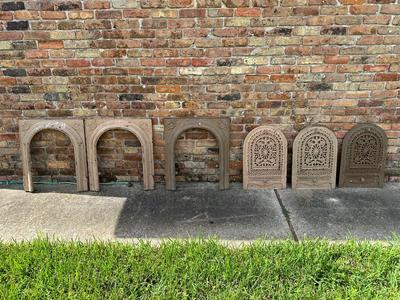 Antique Cast Iron Fireplace Covers