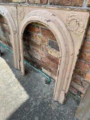 Antique Cast Iron Fireplace Covers