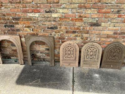 Antique Cast Iron Fireplace Covers