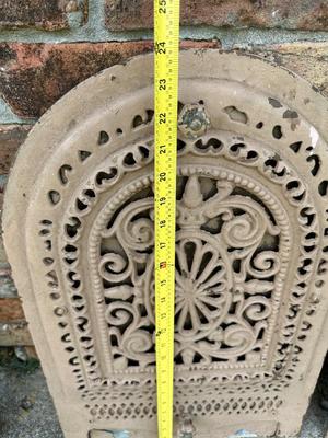 Antique Cast Iron Fireplace Covers