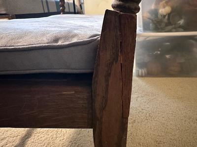 Antique Barley Twist Cane Bench (see description)