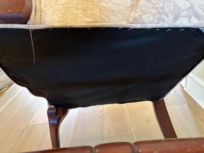Vintage Upholstered Open Arm Chair