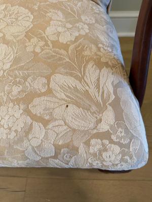 Vintage Upholstered Open Arm Chair