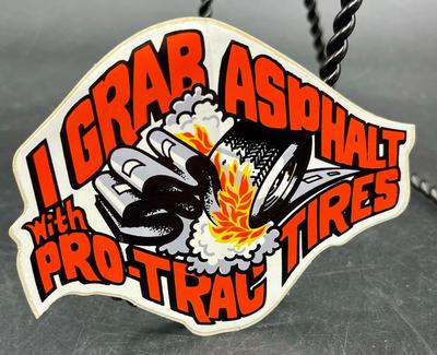 Vintage Pro-Trac Tires Automotive Equipment Sticker