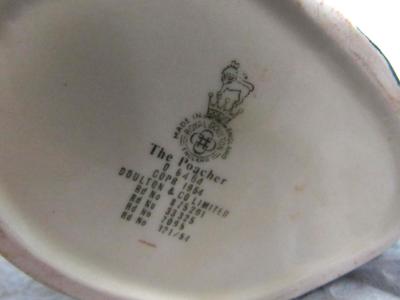 Older Royal Doulton Toby Mug, The Poacher, 1954 Green Mark