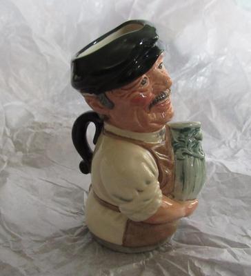 Older Royal Doulton Small Pitcher, Albert Sagger The Potter, 1985