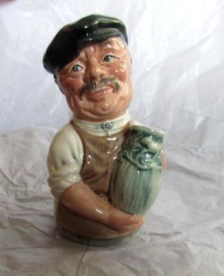 Older Royal Doulton Small Pitcher, Albert Sagger The Potter, 1985